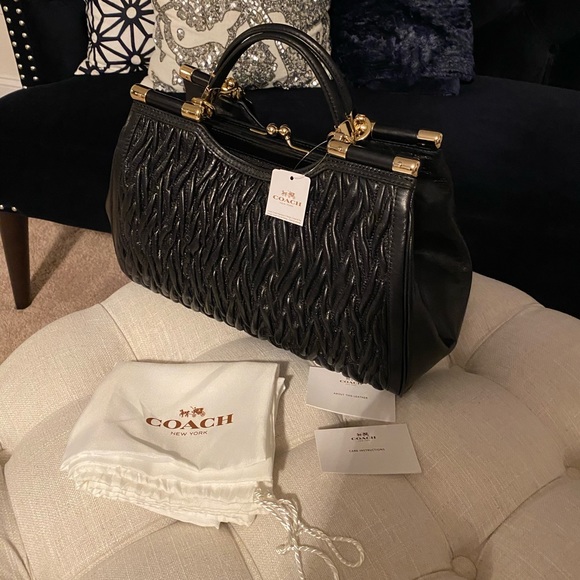 ✨SOLD!✨SALE✨COACH✨NWT MADISON GATHERED LEATHER BAG - Picture 7 of 15